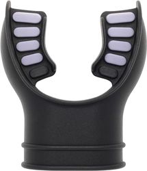 CRESSI Mouthpiece 2 Tone Black/Grey, mondstuk voor mondstuk van siliconen, tweekleurig, uniseks, volwassenen, zwart/grijs, eenheidsmaat