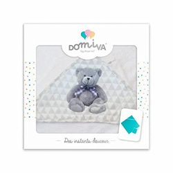 Poyetmotte Ręcznik z kapturem Little Bear z rękawiczką, 75 x 75 cm, wielokolorowy, jeden rozmiar