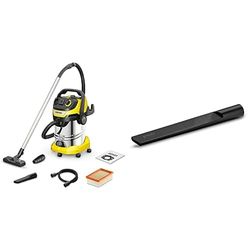 Kärcher Aspirateur Multifonction WD 6 P S V-30/6/22/T, Fonction Soufflerie, Puissance : 1300 W, Cuve : 30 l, Flexible : 2,2 m & karcher - 2.863-306.0 - Suceur Long 350 mm Nouvelle référence