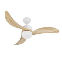 Brightium Ventilator, DC, 24 W, wit, 3 vleugels, 107D, 2424 lm, 3000-4000-6500 K, afstandsbediening, dimmer, timer, geheugen, ideaal voor frisheid en comfort.
