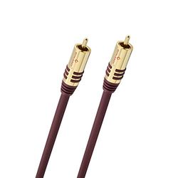 Oehlbach NF Cabo mono de cinch/cinch para subwoofer de 1,0 m, preto