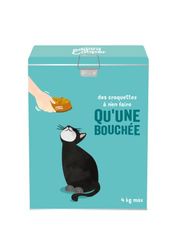 Edgard & Cooper Contenitore Crocchette Gatto, Scatola di Immagazzinaggio Crocchette Gatto, Può contenere fino a 4 kg di Crocchette per Gatto, Piccola Scatola Blu Turco in Metallo