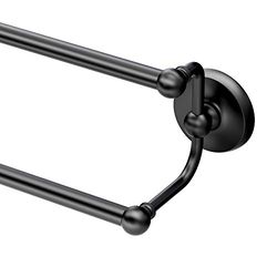 Gatco Designer II - Portasciugamani doppio, 61 cm, colore: Nero opaco