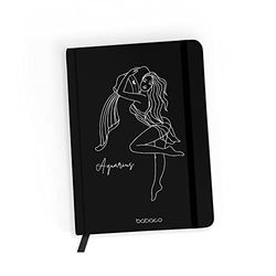 ERT GROUP Cuaderno con licencia original y oficial de Babaco, patrón Zodiac Woman 011 black, con papel rayado, A5