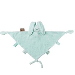 Nattou Doudou de coelho Lapidou, companheiro desde o nascimento, 65 x 40 cm, verde menta