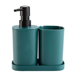Douceur d'Intérieur Set Dist/Taza/Jabonera, Esmeralda, S