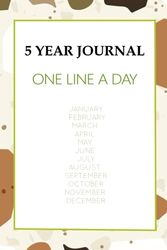 5 YEAR JOURNAL: ONE LINE A DAY ,CANVAS