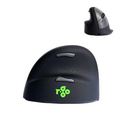 R-Go HE Souris Ergonomique pour gaucher, Bluetooth 5.0, avec Le Logiciel Anti-RSI, sans Fil, Prévention tendinite, Souris Verticale, Clic Silencieux, Compatible avec Windows/MacOS/Linux, Noir