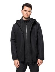 Jack Wolfskin Taubenberg 3-in-1 jas, zwart, XL