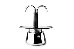 IBILI - Mini express coffee maker, 2 cups, 2 x 45 ml, Stainless steel, Suitable for induction