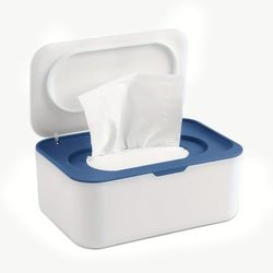 Pudełko na chusteczki nawilżane, do ponownego napełniania, wilgotny papier toaletowy z pokrywką, utrzymuje świeżość chusteczek do przechowywania, dozownik chusteczek nawilżanych do domu i biura