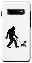 Carcasa para Galaxy S10+ Bigfoot Walking Dacshund Wiener Dog Aver Dachshunds