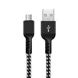 Maclean MCE473 Cable USB a MicroUSB Cable de carga USB 1m Carga Rápida Cable de Datos de 5V / 2.4A Cable de Conexión Trenzado de Nailon de Alta Velocidad para Transferencia de Datos (MicroUSB)