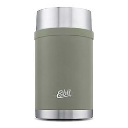 Esbit Récipient isotherme Sculptor pour aliments - Récipient de maintien au chaud 1000 ml en Stone Grey - en acier inoxydable pour aliments chauds et froids