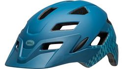 Bell Unisex Jeugd Sidetrack Child Fietshelm Matte Blue Wavy Checks, eenheidsmaat