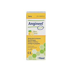 Heel - Angineel Própolis en Spray, Con Própolis, Aloe Vera, Ácido Hialurónico y Zanthoxylum, Protege y Alivia la Irritación y el Dolor de Garganta, Calma el Picor y Sequedad, Sabor Limón - 20 ml