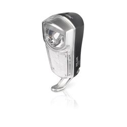 XLC unisex – vuxna CL-D01 LED Dynamo strålkastare, silver, 10 x 6 x 4 cm