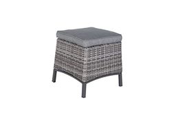 Mandalika Garden Kruk Furniture, aluminium, polyrotan, Artic Grey, medium