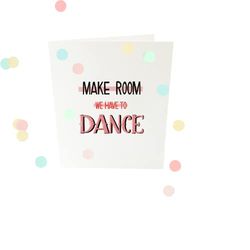 Tarjetas de confeti - Make room V2