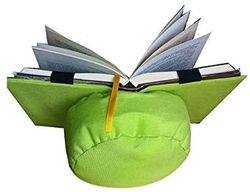 Cuscino da lettura colore verde leggio per libro accessori per lettori in tessuto adattabile al libro