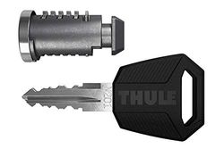 Thule enknappssystem 2-pack, silver/svart