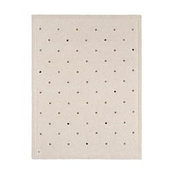 LÄSSIG Couverture en tricot pour bébé 100% coton biologique GOTS/Knitted Blanket Dots Nature