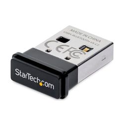StarTech.com USB Bluetooth 5.0-adapter, adapter/dongel för PC/dator/bärbar dator, BT-adapter/stickheadset, aux-mottagare, Windows 10/Linux (USBA-BLUETOOTH-V5-C2), grå