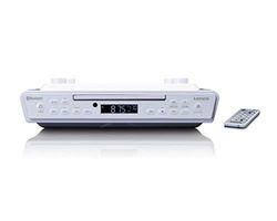 Lenco KCR-150 CD-understruktur FM-köksradio – Bluetooth – sändarminne – 2 x 3 watt RMS – inbyggd monteringssats – AUX-in-ingång – timerfunktion – vit, A003089