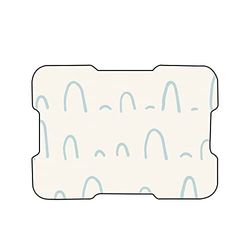 Bonamaison, Digitale bedrukte muismat, antislip onderkant, voor kantoor en thuis, afmetingen: 22x18 cm
