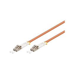 Goobay 96133 Câble à Fibres Optiques, Multimode (OM2), Orange, 2 m Longueur