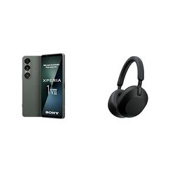 Sony Xperia 1M7 Verde + Cascos WH-1000XM5 Negro Potencia Premium para los Amantes del vídeo y la música