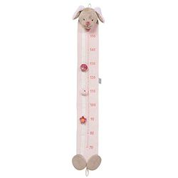 Nattou Groeimeter Lali de hond van 80 tot 160 cm, Iris & Lali, 15 x 12 x 108 cm, beige/roze