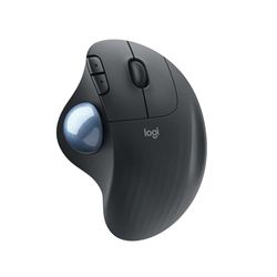 Logitech ERGO M575 De draadloze muis met trackball, eenvoudige duimbediening, nauwkeurig lezen en soepel lezen, ergonomisch gemak, Windows/Mac, Bluetooth, USB - Graphite