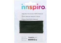 INNSPIRO Cordón algodón Encerado Fino Verde Oliva 1,5mm. 5m.