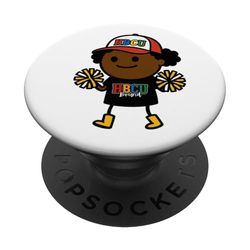Futura graduación de HBCU Grad Girl Históricamente Niños negros PopSockets PopGrip Adhesivo