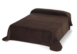 MANTAS MORA - Moerbeikleuren, 100% polyester, microvezel, 480 g/m², zeer zacht