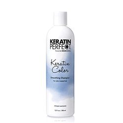 Keratin Perfect Color Smoothing Shampoo - Salon Quality Dye Product is Safe for Colored Hair - Nourishing Extracts for Protecting Your Scalp - Makes Keratin Treatment Optional - 354 ml