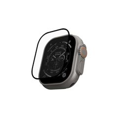 Urban Armor Gear Shield Plus Pellicola protettiva in vetro temperato per Apple Watch Ultra (49 mm) [9H doppio vetro temperato, anti-impronte, antigraffio, ultra trasparente]