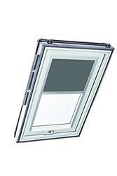 Original Roto Roller Blind Exclusive ZRE Daylight Blind for Roto Roof Windows Guide Rail Silver For Windows Series Designo R6/R8, i8 and Classic 64/84 Size 094/160 | 09/16 Colour Dark Grey