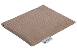 Kersenstenen kussen korrelkussen groot warmtekussen 500g rechthoek 20x25cm eco natuur 100% Katoenen Wafel Medi Partners warmte + koudetherapie massagetherapie (Beige)