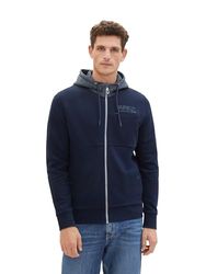 TOM TAILOR Sweatshirt voor heren, 10668 - Sky Captain Blue, XXL