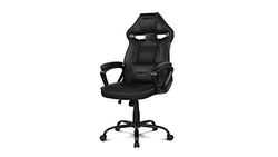 DRIFT GAMING Chair DR50 -DR50B- Gamestoel, professioneel, in hoogte verstelbaar, tuimelstoel, gevoerde armleuningen, kunstleer, 67 x 122-131 x 67 cm, zwart