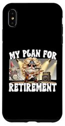 Funny Retirement Plan For Rocker Mom And Dad Retired Gnome Custodia per iPhone XS Max