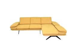 DOMO. collection New York Corner, Set di Design con Funzione Relax, Giallo, 270x172x83 cm