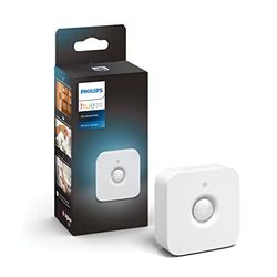 Philips Hue Bewegingssensor - Activeer Je Hue Lampen Bij Beweging - met Ingebouwde Lichtsensor - Overal Eenvoudig te Bevestigen - Verbind met Bridge