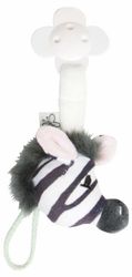 Bebe-jou 308255 - fopspeenketting Dinkey Zebra, pluche