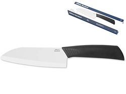 Officine Sandard - Cuchillo santoku con hoja de cerámica (14 cm), color negro