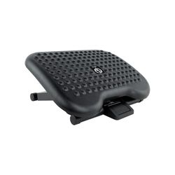 VoltShine Repose-pieds réglable noir, design ergonomique, matériau confortable, idéal pour améliorer la posture et offrir un soutien pendant de longues journées.