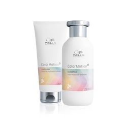 Wella Professionnals ColorMotion+ Shampoing protecteur de couleur et Après-shampoing - pour cheveux colorés et abîmés - Jusqu'à 8 semaines de protection - 250ml + 200ml