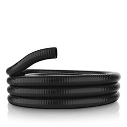 Alpine Corporation Tuyau flexible en PVC, 10 cm de haut, noir, 3,8 cm de diamètre intérieur x 1,5 m